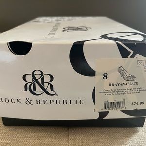 Rock and Republic Brayana black heels W size 8
